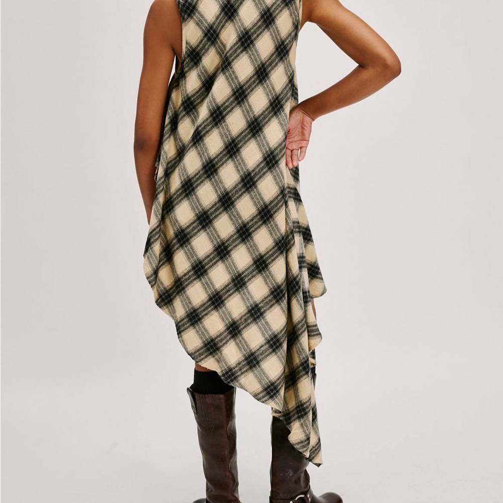 Nicholas K Farah Asymmetrical plaid shirt Dress - Picture 2 of 4